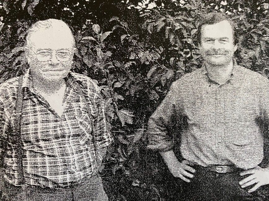 Charles et Bruno en 2000 à Beaucroissant