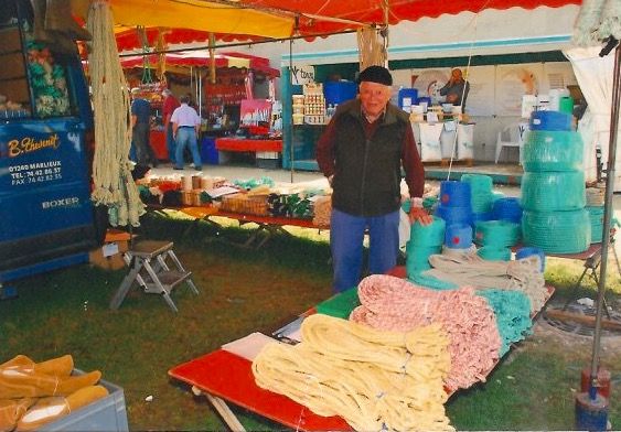 Charles Thevenet sur son stand