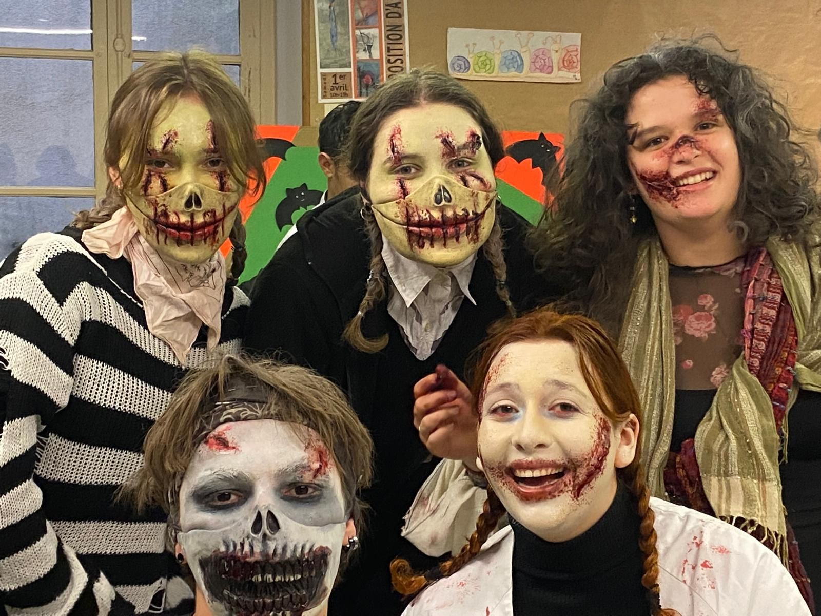 Quelques monstres de la troupe de bénévoles