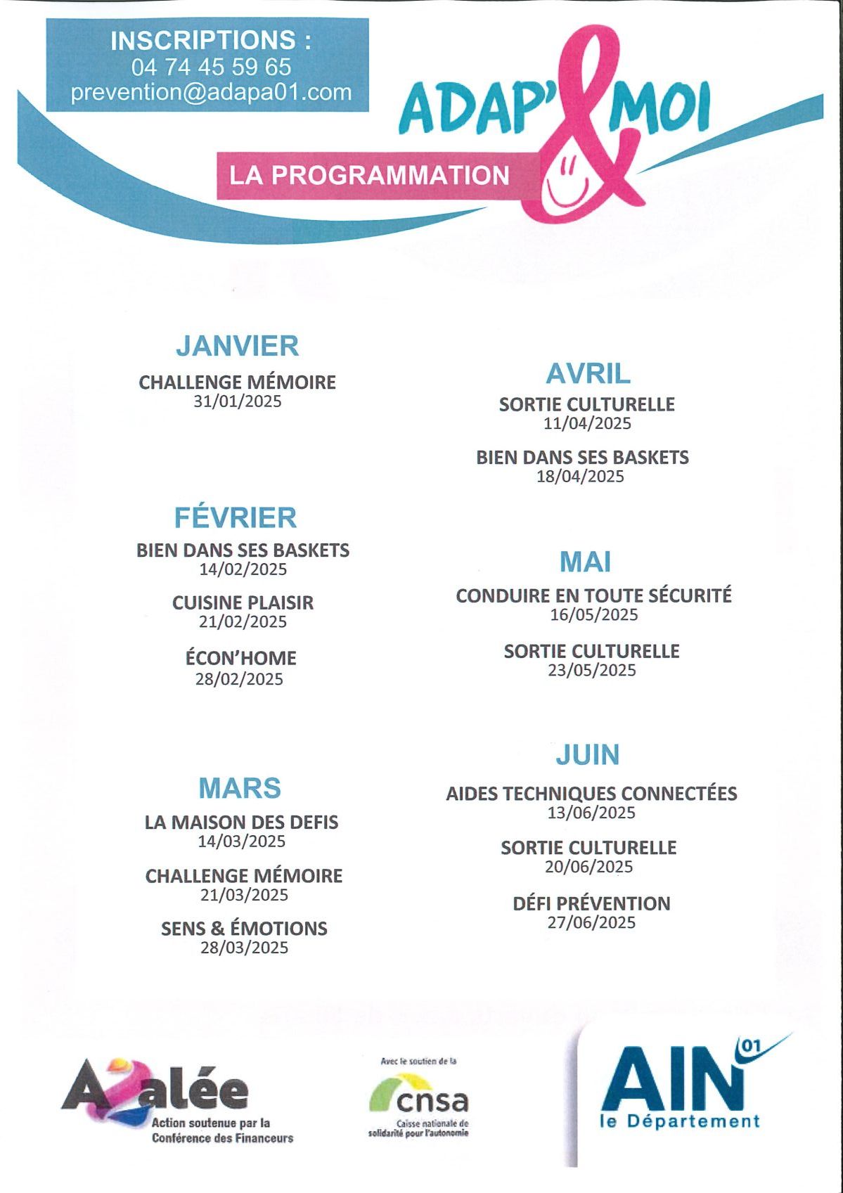 Calendrier des séances à Saint-André-de-Corcy