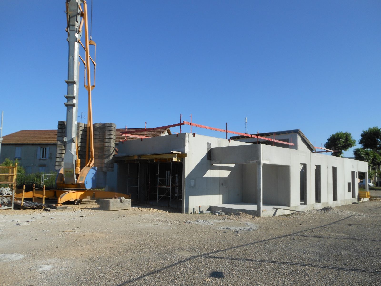 18 juillet : la charpente est posée