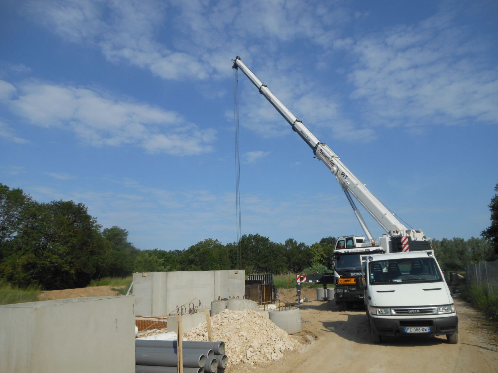 installation du lit bactérien juin 2019