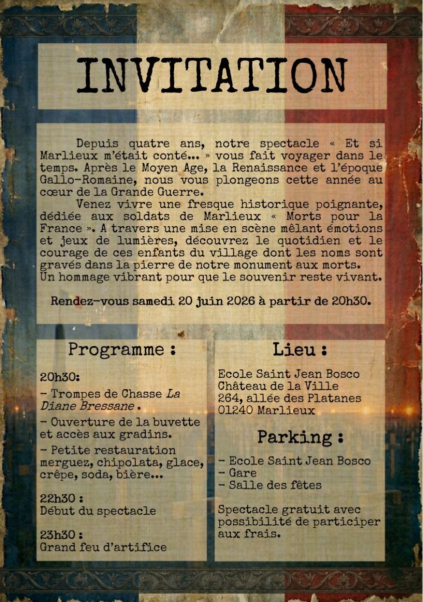 Programme Son et Lumière 2026